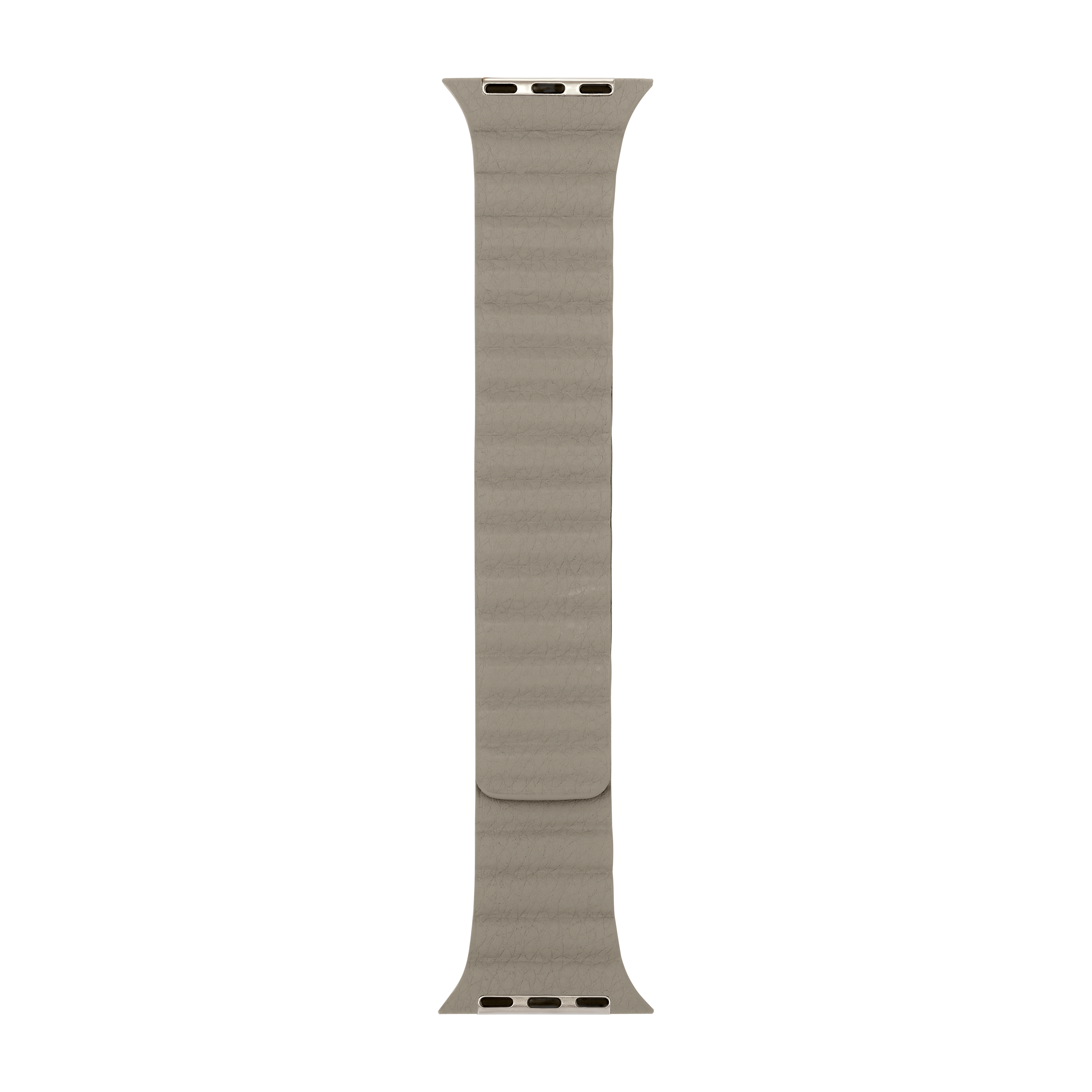 Leather Magnetic in Grey — grey leather magnetic Apple Watch strap (view 5)