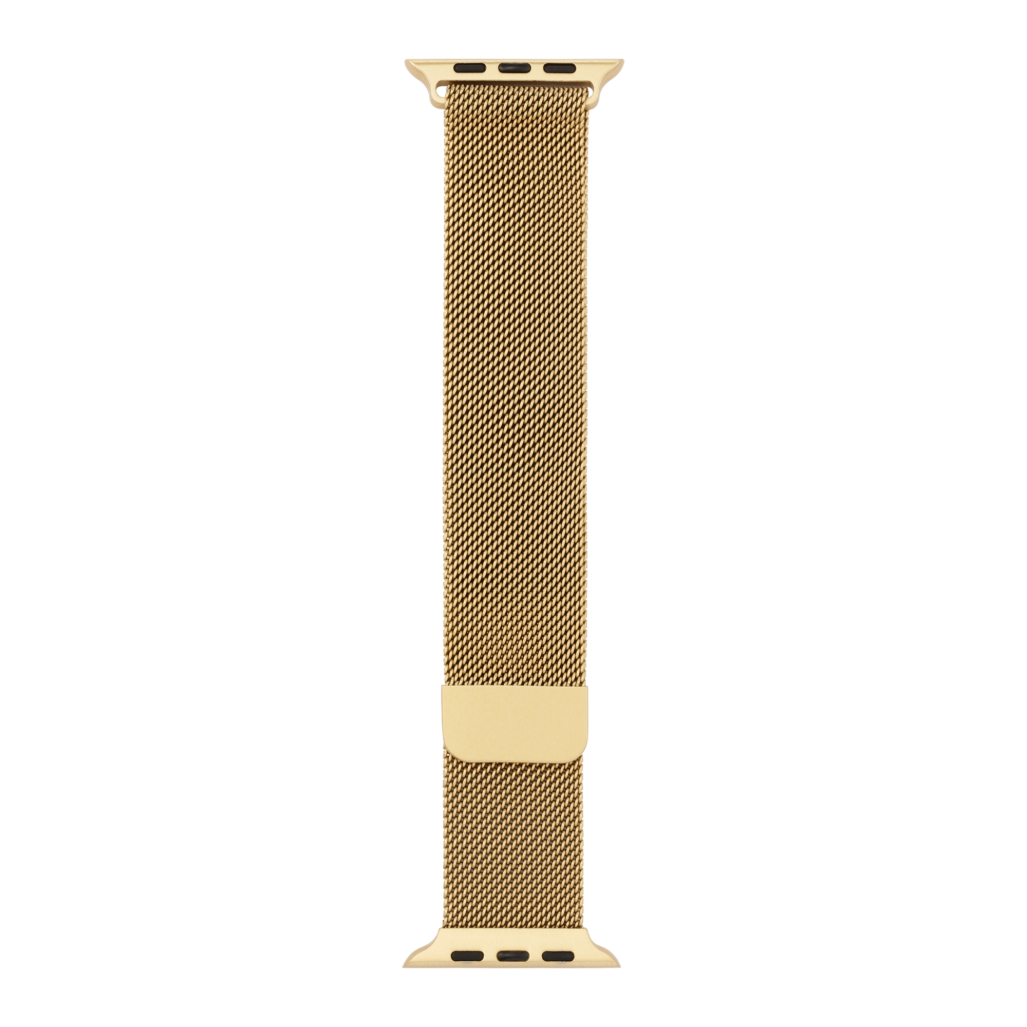 Metal Braided in Gold — gold metal braided Apple Watch strap (view 1)