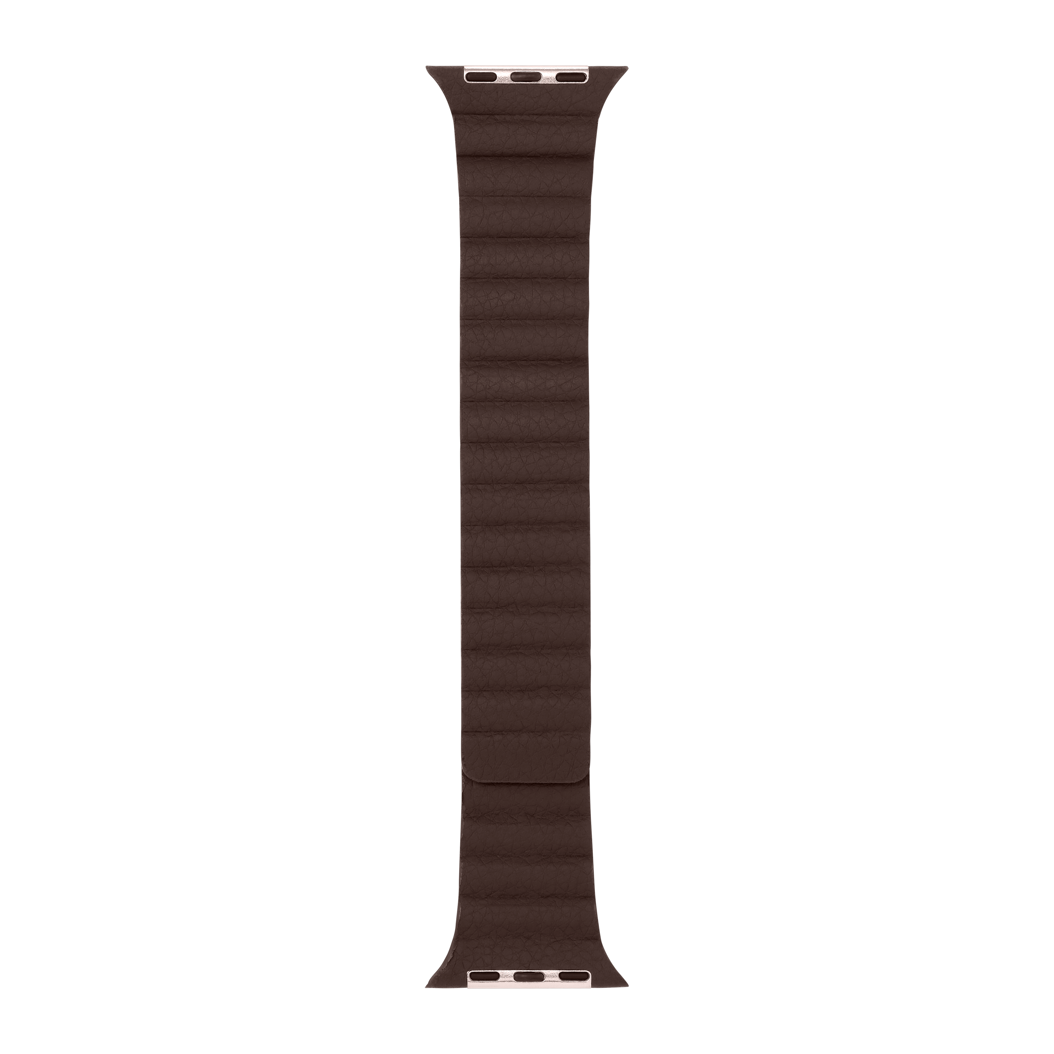 Leather Magnetic in Brown — brown leather magnetic Apple Watch strap (view 7) 