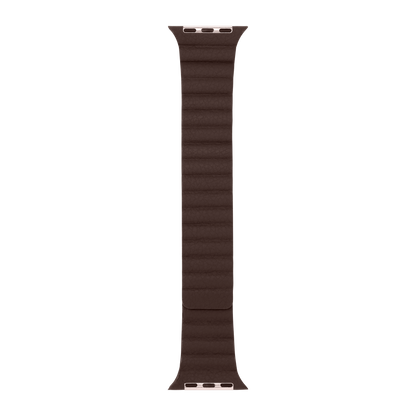 Leather Magnetic in Brown — brown leather magnetic Apple Watch strap (view 7) 