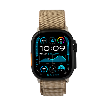Hook Strap in Green — green woven nylon Apple Watch strap (view 4) 