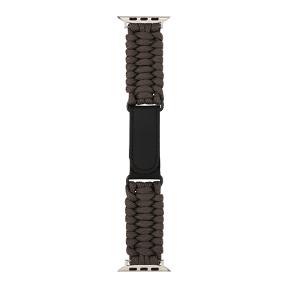 Paracord Apple Watch Strap in Grey — grey paracord Apple Watch strap (view 5) 