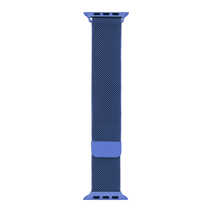 Metal Braided in Navy — navy metal braided Apple Watch strap (view 1) 