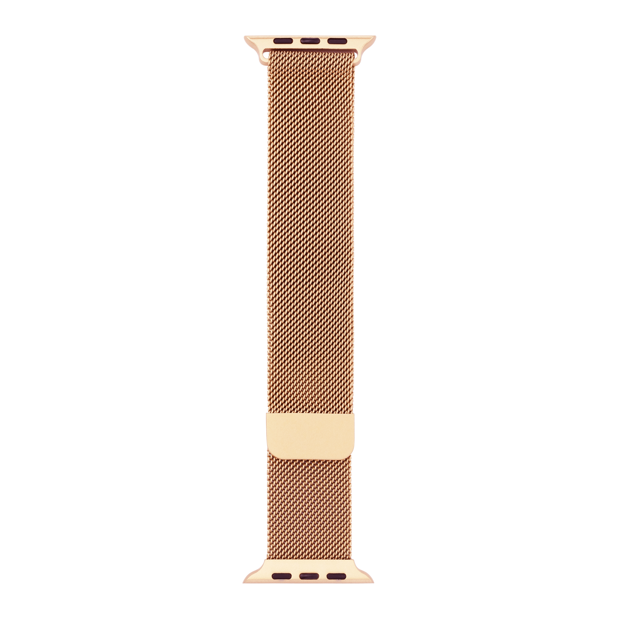 Metal Braided in Rose — rose gold metal braided Apple Watch strap (view 1) 