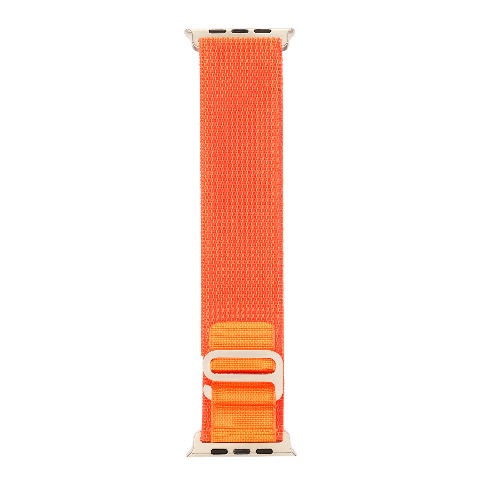 Hook Strap in Orange — orange woven nylon Apple Watch strap (view 5) 