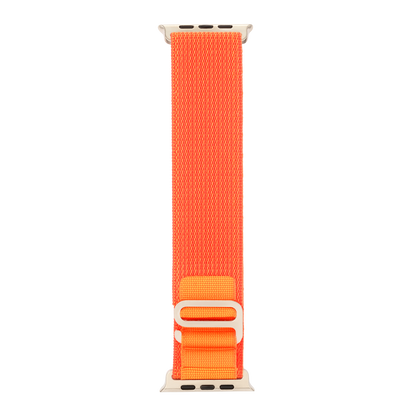 Hook Strap in Orange — orange woven nylon Apple Watch strap (view 5) 