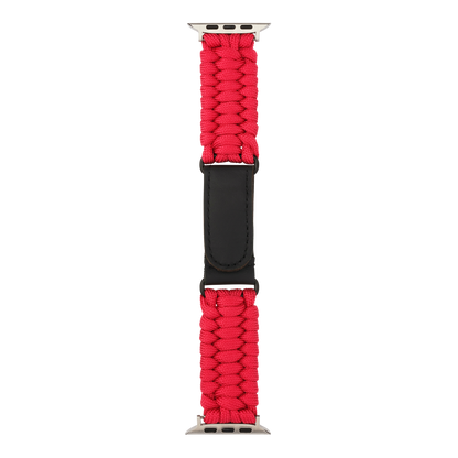 Paracord Apple Watch Strap in Red — red paracord Apple Watch strap (view 5) 